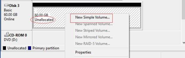 New simple volume